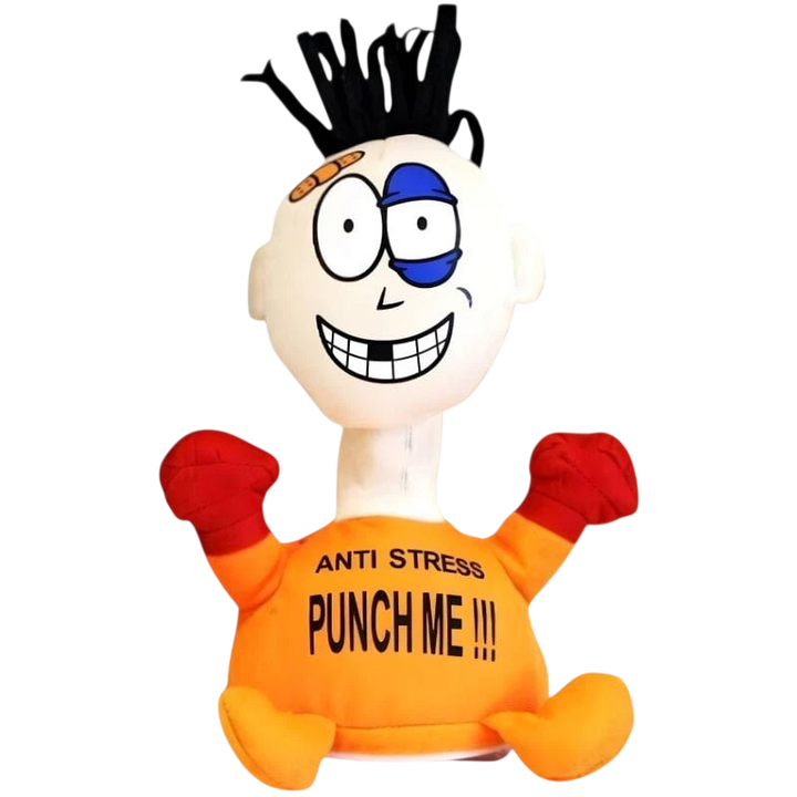 Boneco Pablo Anti Stress “Punch Me” Laranja