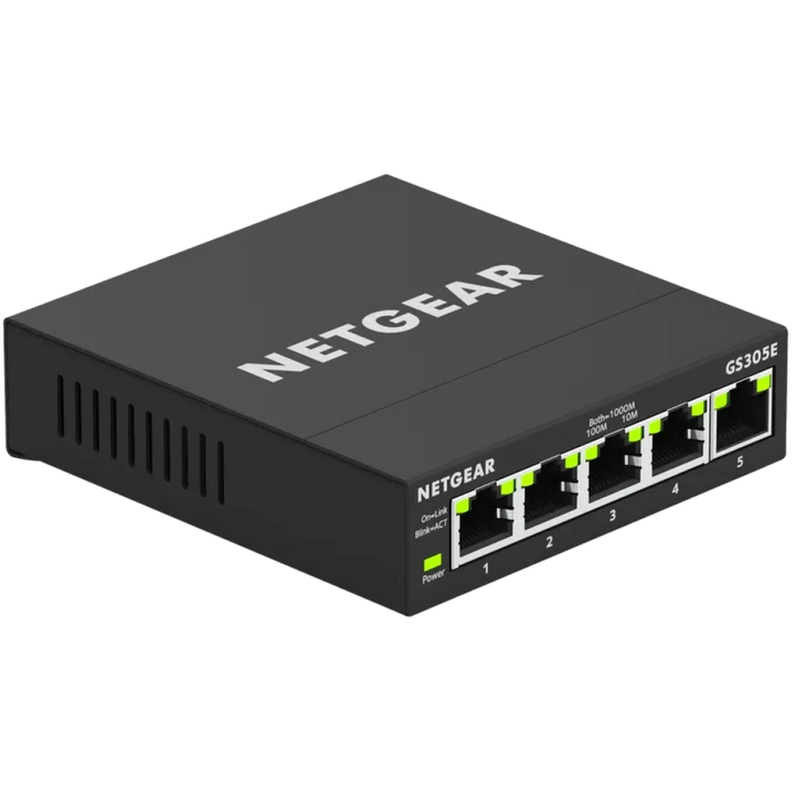NETGEAR GS305E - Switch Gigabit Ethernet gerenciado de 5 portas
