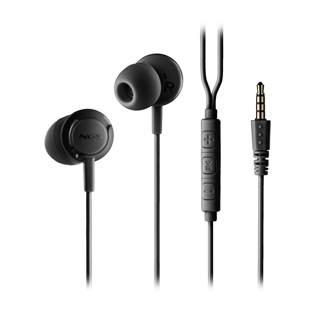 Auriculares NGS Cross Drift Black In-Ear com Cabo Jack 3,5mm 16Ω
