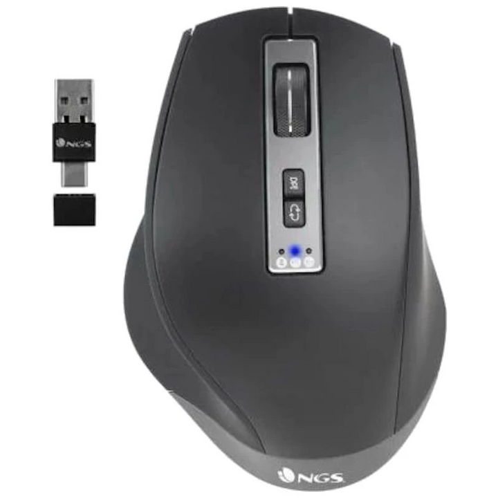 Rato Bluetooth sem fio NGS BLUR-RB + USB tipo A 3200 DPI