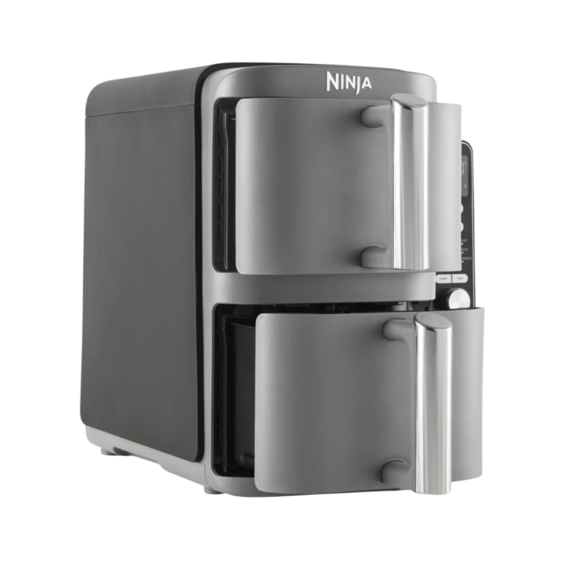 Ninja SL400EU Fritadeira Dupla Vertical 9.5L Preto/Cinzento - Fritadeira a ar quente