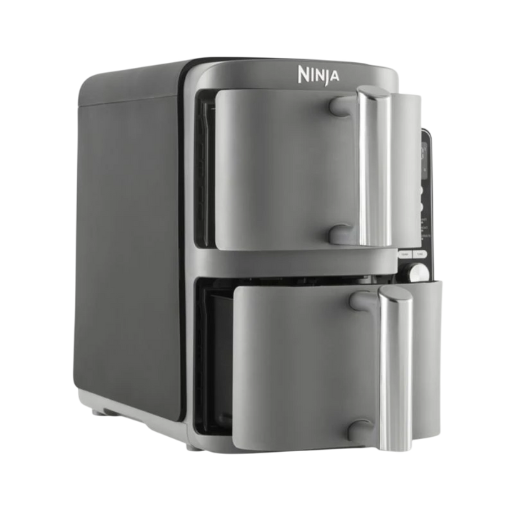 Ninja SL400EU Fritadeira Dupla Vertical 9.5L Preto/Cinzento - Fritadeira a ar quente