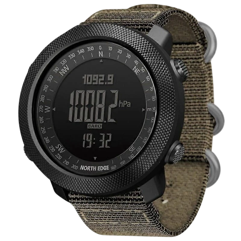 North Edge Apache com Bracelete de Nylon Cáqui - Relógio Digital