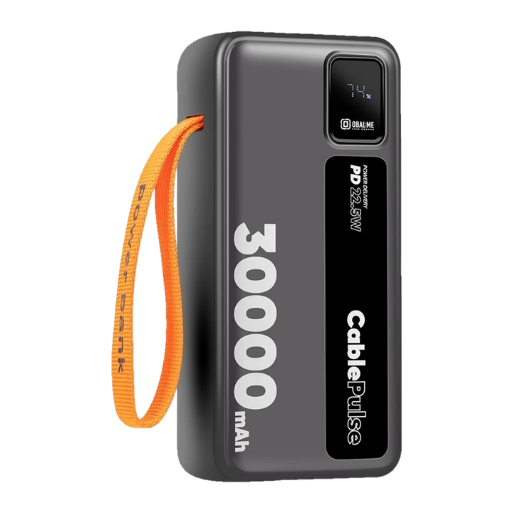 OBAL:ME CablePulse Powerbank 30000mAh 22,5W Preto - Power Bank
