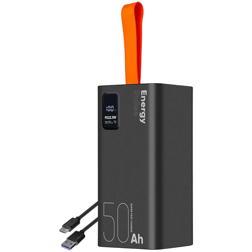 OBAL: ME EnergyPulse Preto Powerbank 50000mAh 22,5W - Powerbank