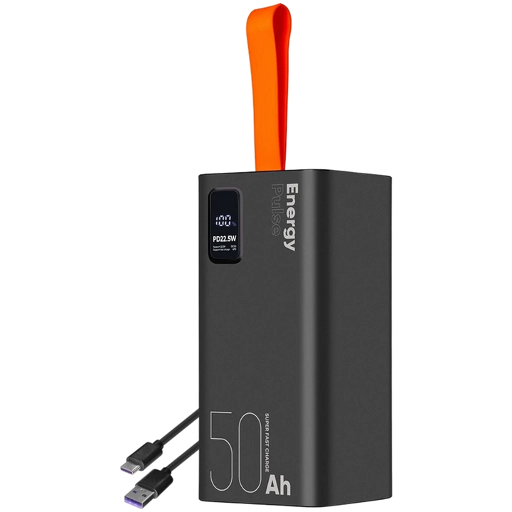 OBAL: ME EnergyPulse Preto Powerbank 50000mAh 22,5W - Powerbank