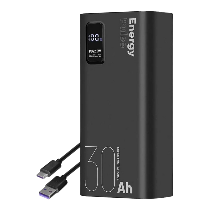 OBAL:ME EnergyPulse Power Bank 30000mAh 22,5W USB-C Preto
