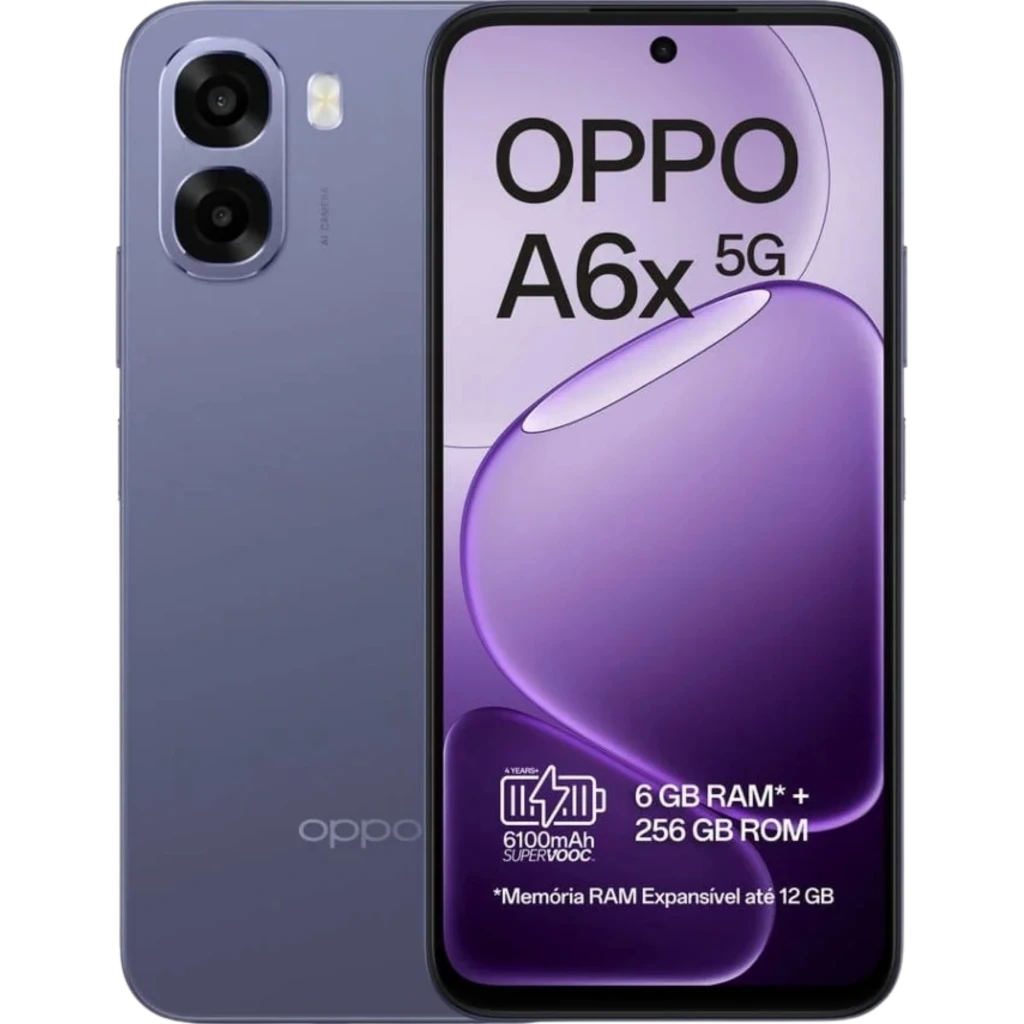 OPPO A6X 5G 256 GB Preto 6 GB 6100 mAh