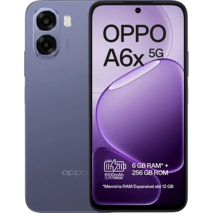 OPPO A6X 5G 256 GB Preto 6 GB 6100 mAh