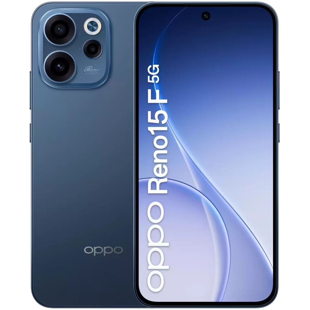 Oppo Reno15 F 5G 256 GB Twilight Azul Bateria de 7000 mAh 8 GB de RAM Resolução FullHD+