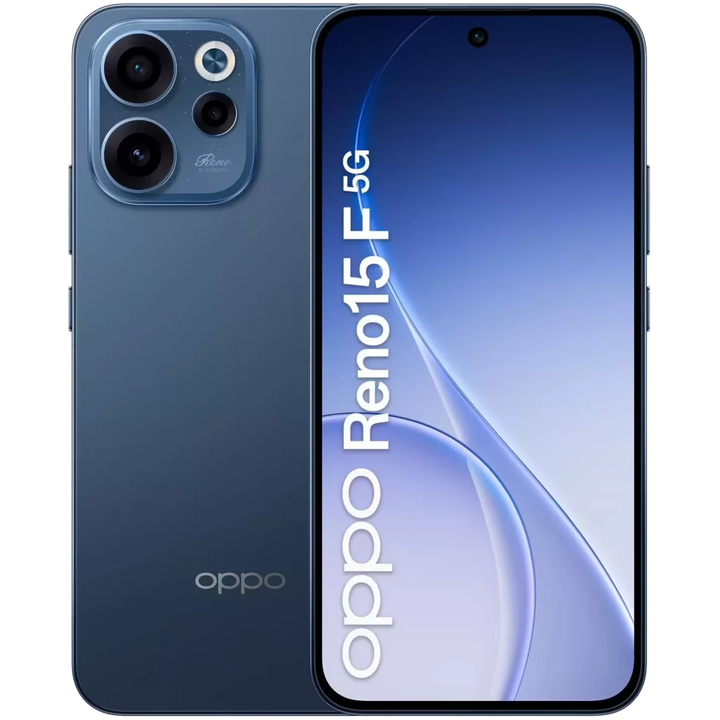 Oppo Reno15 F 5G 256 GB Twilight Azul Bateria de 7000 mAh 8 GB de RAM Resolução FullHD+