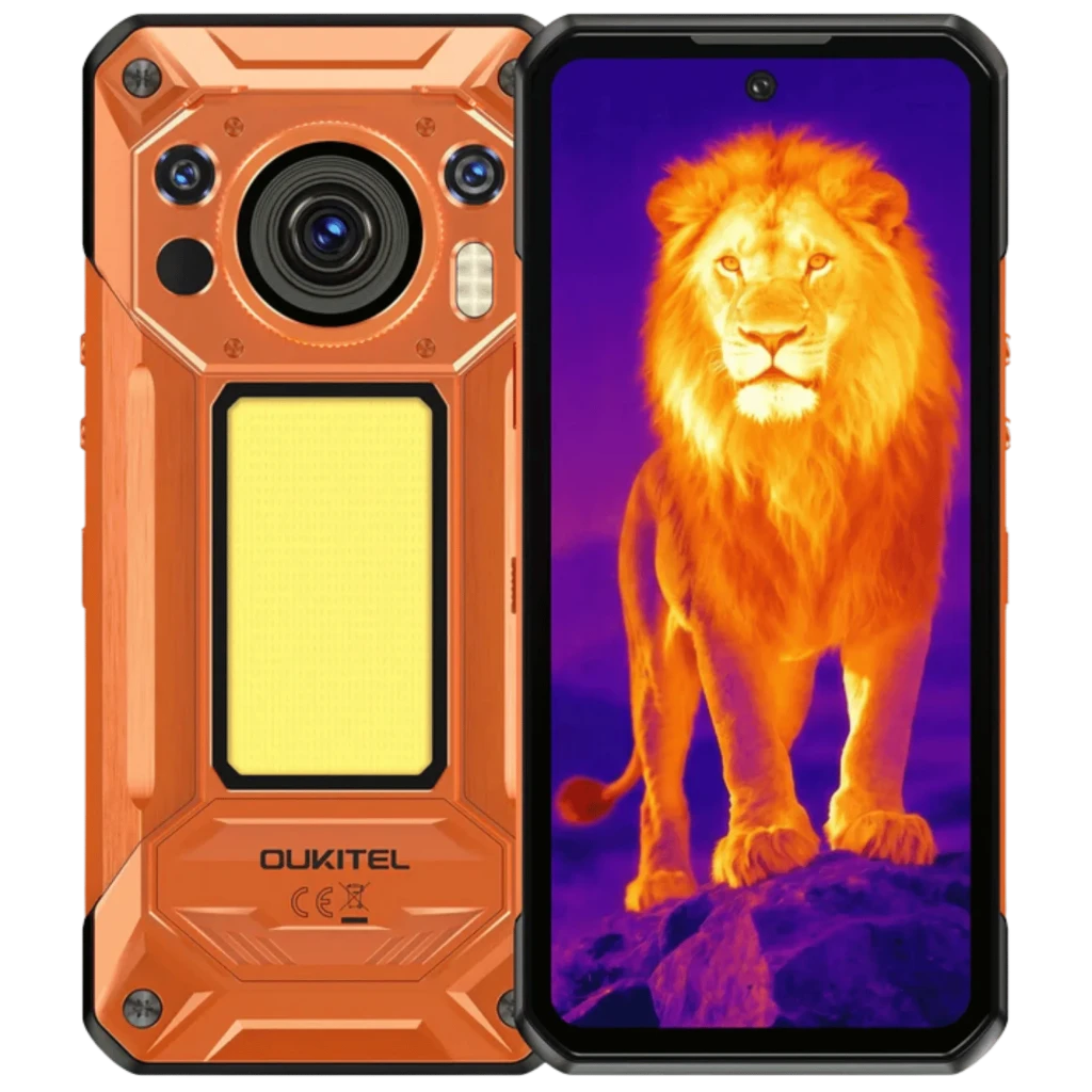 Oukitel WP500 Ultra Thermal 12 GB/1 TB Laranja 640×512 px Câmara térmica MIL-STD-810H IP69K