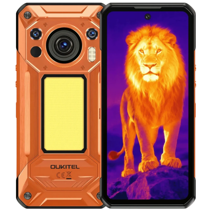 Oukitel WP500 Ultra Thermal 12 GB/1 TB Laranja 640×512 px Câmara térmica MIL-STD-810H IP69K