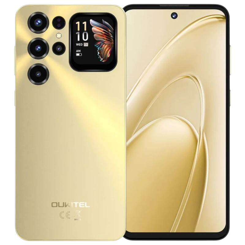 Oukitel C68 Plus Dourado 128 GB Ecrã HD+ 4 GB de RAM Câmara de 64 MPx