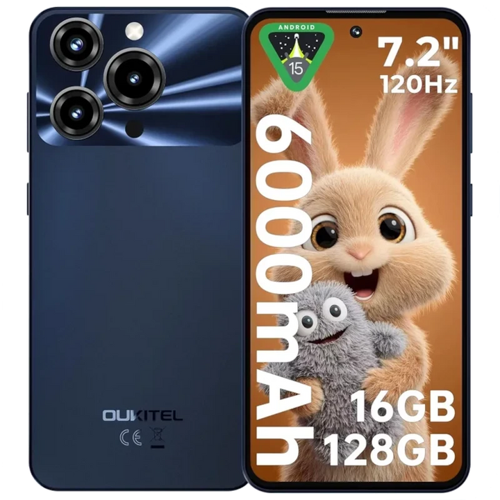Oukitel C69 512 GB Preto Bateria de 6000 mAh 8GB de RAM Resolução HD+