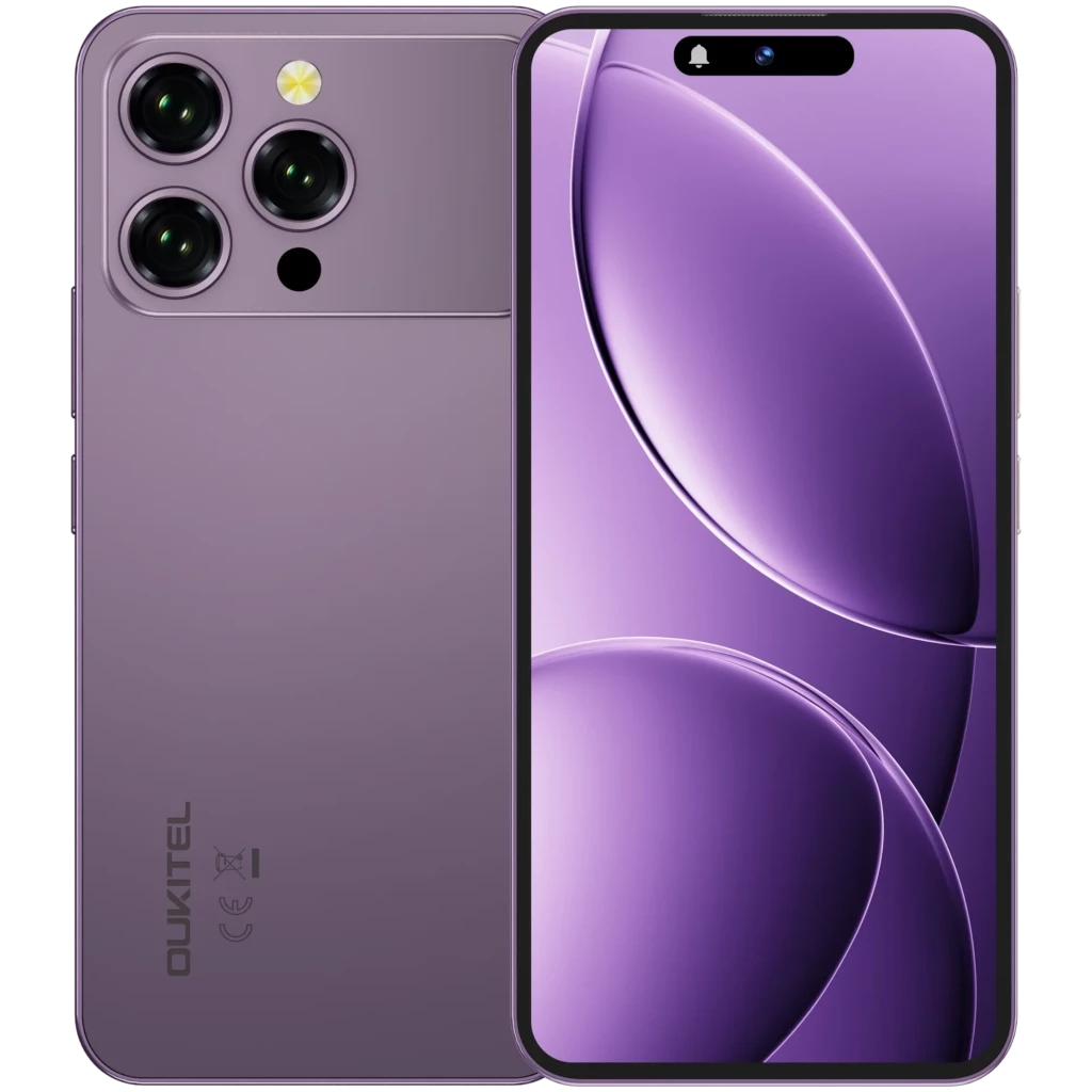 Oukitel P1 Pro 256 GB Roxo Bateria de 5150 mAh 4 GB de RAM Câmara de 50 MP
