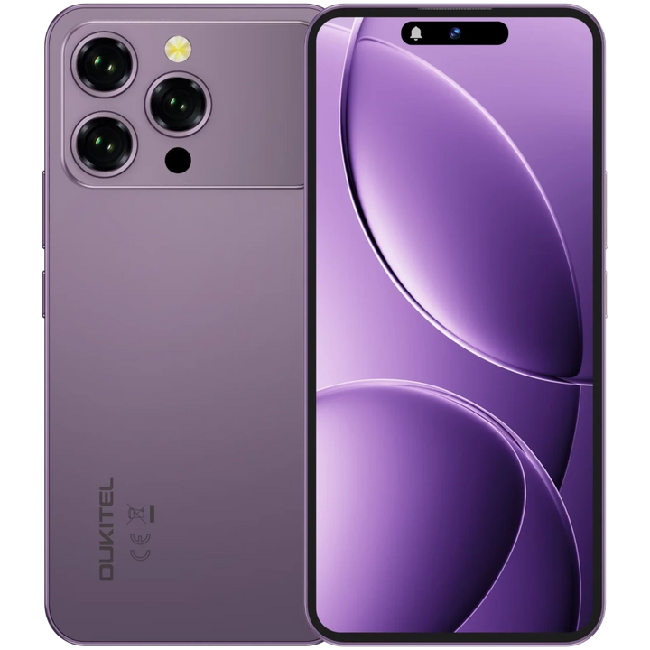 Oukitel P1 Pro 256 GB Roxo Bateria de 5150 mAh 4 GB de RAM Câmara de 50 MP