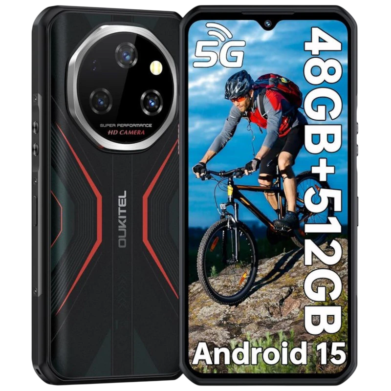 Oukitel WP55 Pro 5G 16GB/512GB Vermelho Rugged