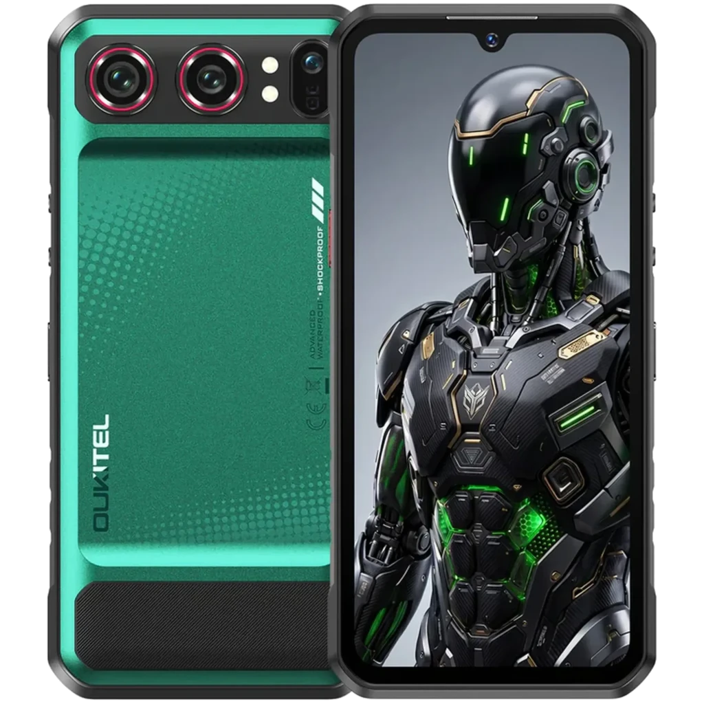 Oukitel WP68 Air 5G 12GB/512GB Verde MIL-STD-810H IP69K 8000mAh 8MP Night Vision infravermelha