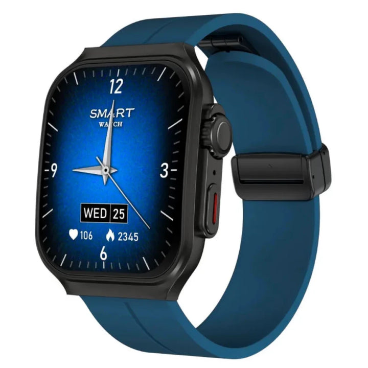 Smartwatch OV88 Azul com mais de 120 modos desportivos Chamadas Bluetooth