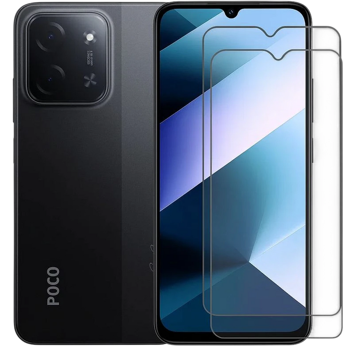 Pack x2 Película de vidro temperado Xiaomi Poco C85 Full Screen 3D