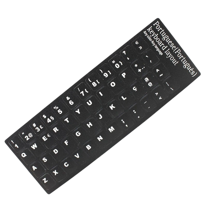 Autocolantes Teclado Português Preto