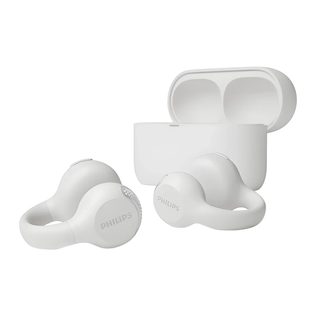 Auriculares Philips TAQ2000WT Open-Ear TWS Bluetooth 5.4 28h (7h+estojo)