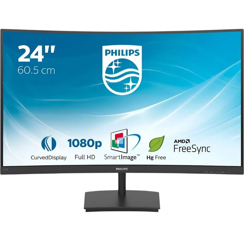 Philips E Line 241E1SC/00 23,6 Full HD 75 Hz AMD FreeSync Preto