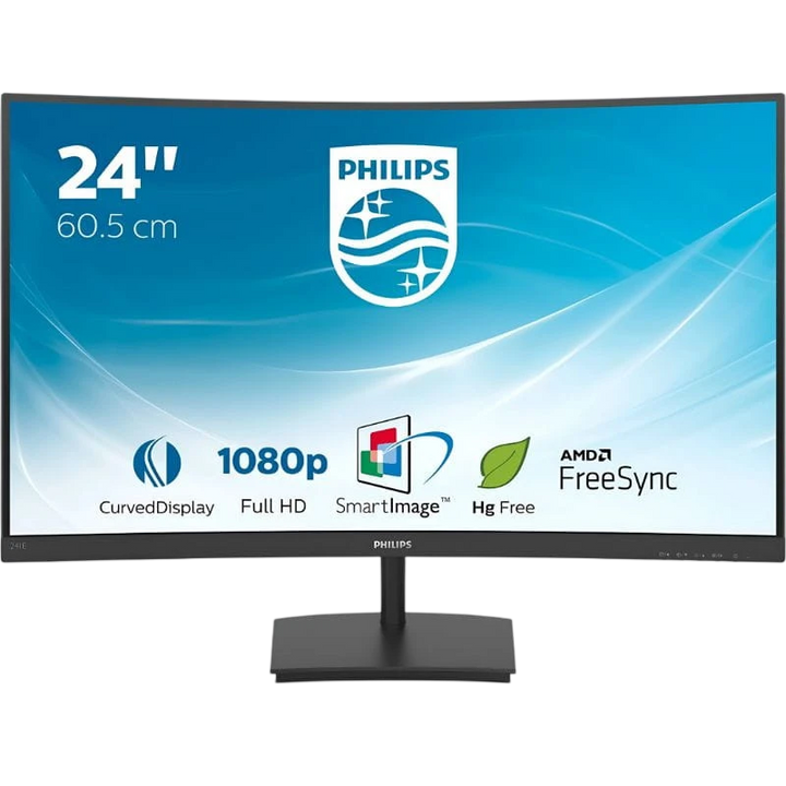 Philips E Line 241E1SC/00 23,6 Full HD 75 Hz AMD FreeSync Preto