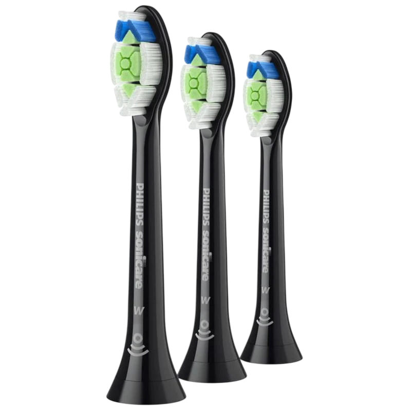 Philips Sonicare W2 Optimal White HX6064/11 Preto - 4 cabeças para escova de dentes elétrica Sonicare