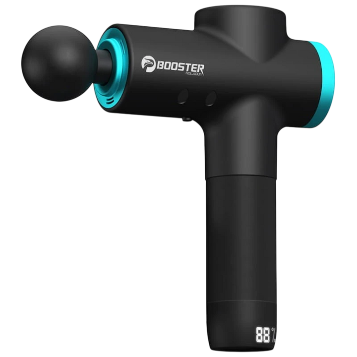 Pistola de Massagem Muscular Booster 12V-M2 6 Cabeças LCD Redução de Ruído