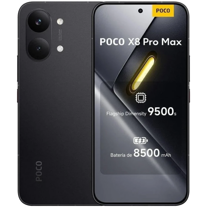 Xiaomi Poco X8 Pro Max 5G 512 GB Preto Ecrã Flow AMOLED de 6,83" 12 GB de RAM Bateria de 8500 mAh
