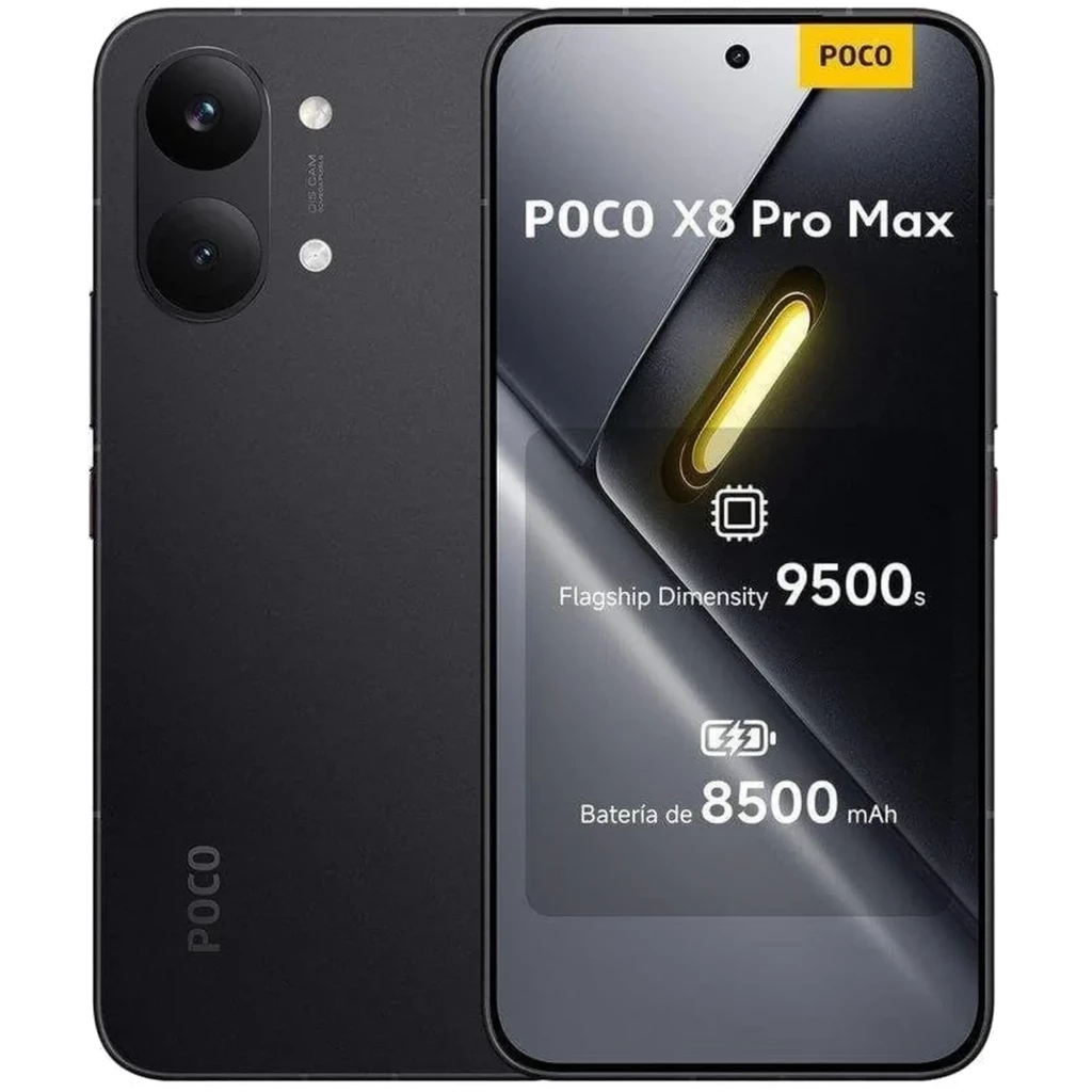 Xiaomi Poco X8 Pro Max 5G 512 GB Preto Ecrã Flow AMOLED de 6,83" 12 GB de RAM Bateria de 8500 mAh