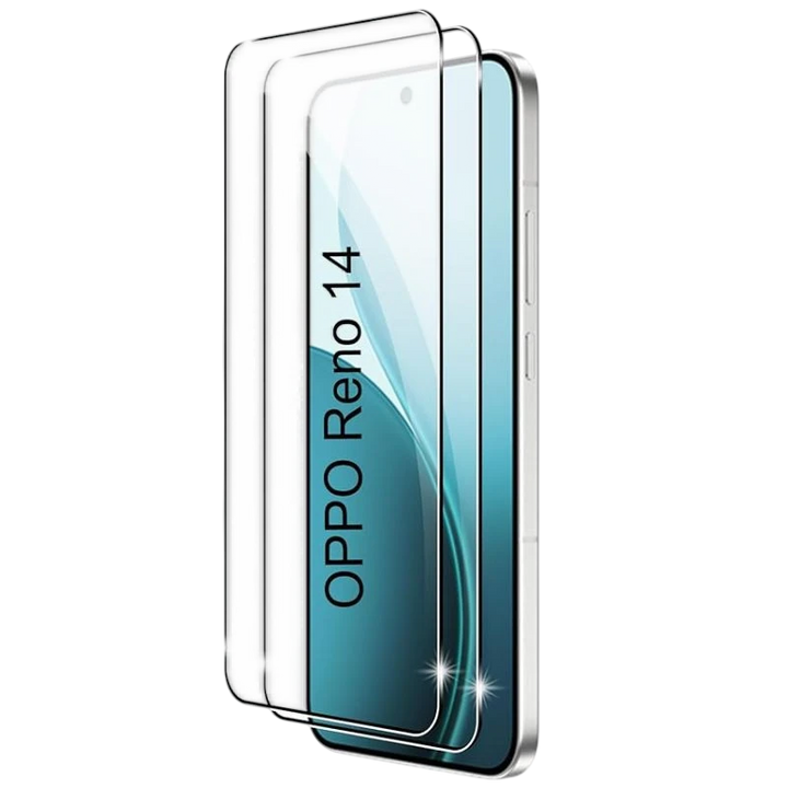 Protetor de vidro temperado Oppo Reno14 Full Screen 3D