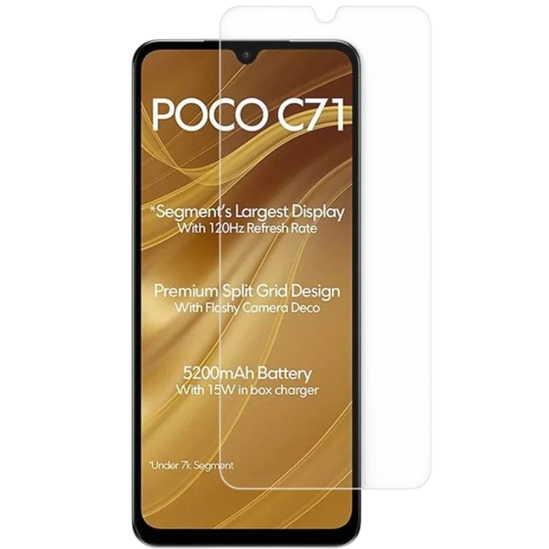 Pack x2 Protetores de vidro temperado Xiaomi Poco C71