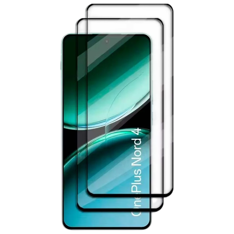 Pack x2 Película de ecrã de vidro temperado Oneplus Nord 4 5G Full Screen 3D