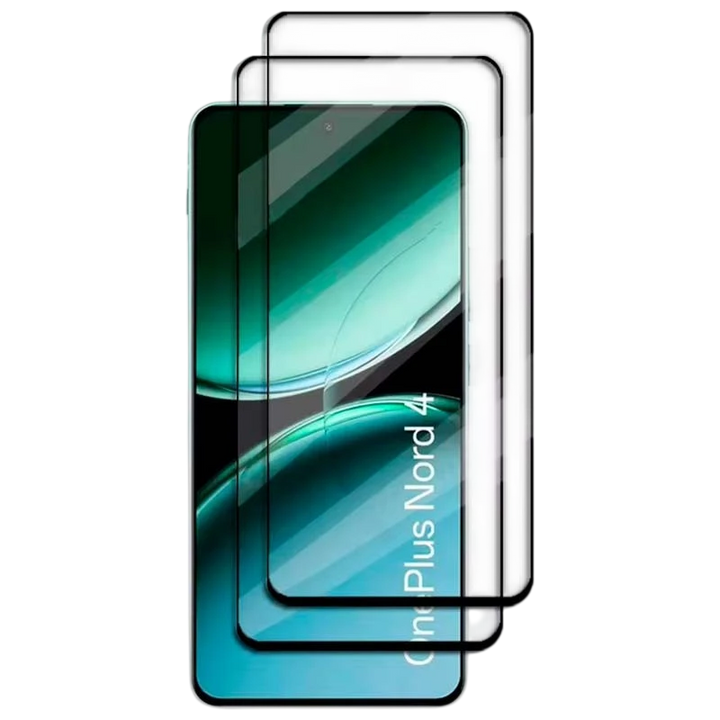 Pack x2 Película de ecrã de vidro temperado Oneplus Nord 4 5G Full Screen 3D