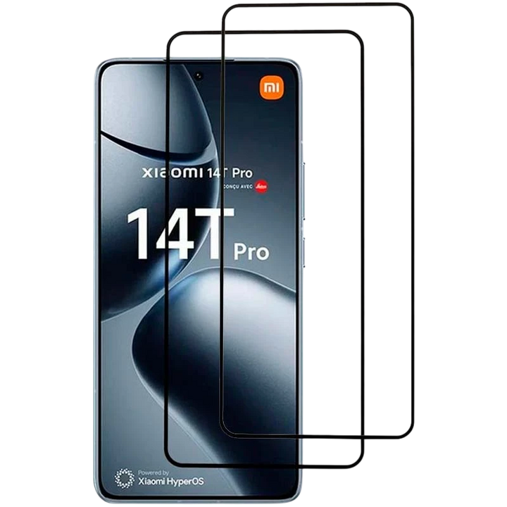 Pack x2 Película de vidro temperado Xiaomi Poco X7 Pro / 14T / 14T Pro Full Screen 3D