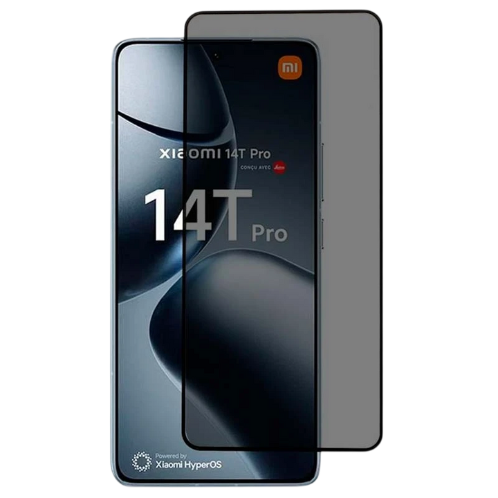 Película de vidro temperado Anti Espião Xiaomi Poco X7 Pro / 14T / 14T Pro