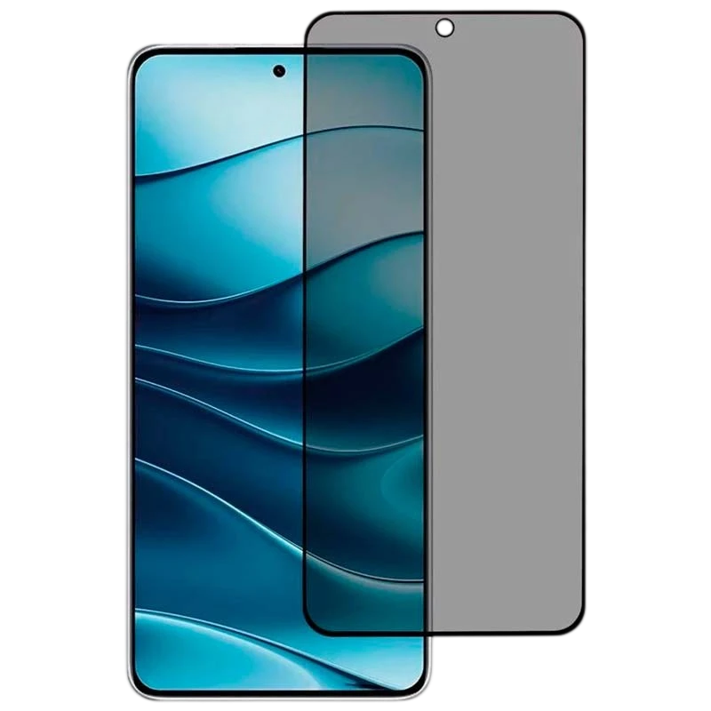 Película de vidro temperado Anti Espião Xiaomi Redmi Note 14 5G / Note 14 4G