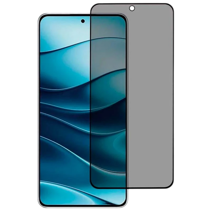 Película de vidro temperado Anti Espião Xiaomi Redmi Note 14 5G / Note 14 4G