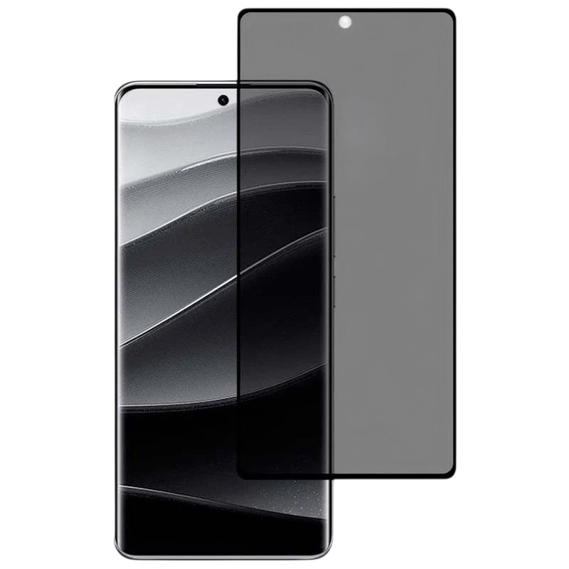 Película de vidro temperado Anti Espião Xiaomi Redmi Note 14 Pro 5G/ Note 14 Pro Plus 5G / Note 13 Pro Plus 5G / Poco X7 5G