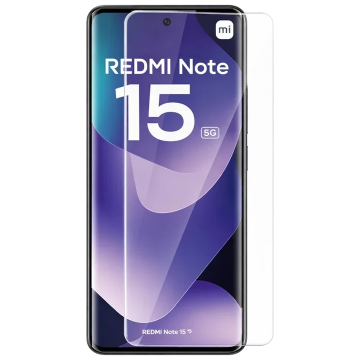 Protector de vidro temperado Xiaomi Redmi Note 15 5G / Note 15 4G Full Screen 3D