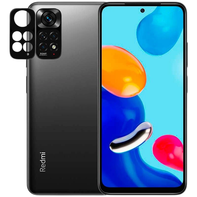 Protetor de câmara Xiaomi Redmi Note 11 / Redmi Note 11S Preto