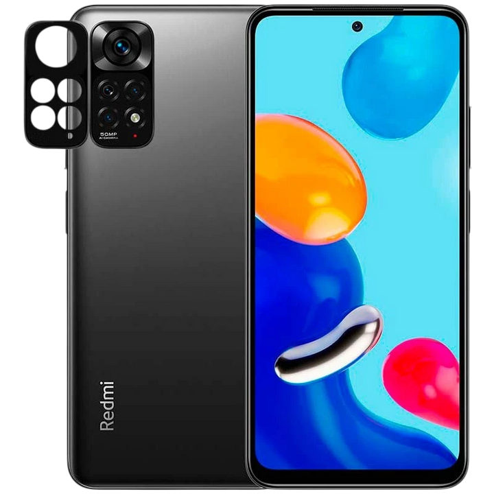 Protetor de câmara Xiaomi Redmi Note 11 / Redmi Note 11S Preto