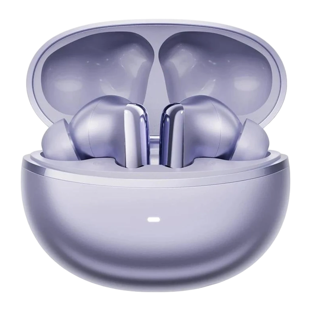 Auriculares QCY MeloBuds N70 HT18 Lite Roxo Cancelamento de Ruído TWS In-Ear