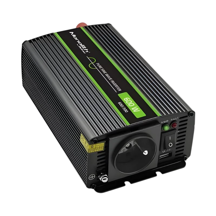 Qoltec Monolith Auto 600 W - Adaptador e inversor de corrente