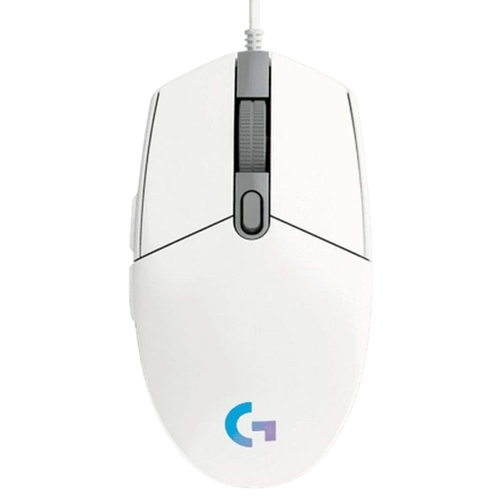 Rato Gaming Logitech G102 Lightsync Branco - 8000DPI