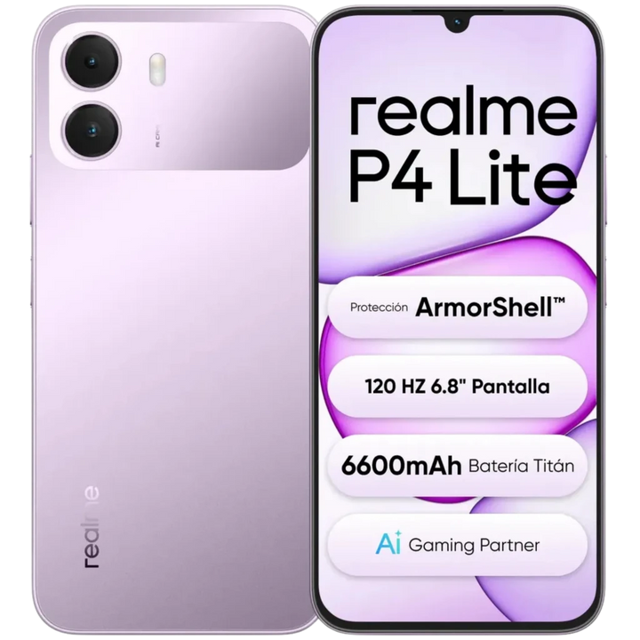 Realme P4 Lite 4G 128 GB Lilás  4 GB  Unisoc T7250