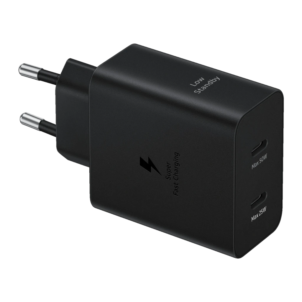 Samsung Power Duo EP-T5020 50 W 2x USB-C - Carregador de parede